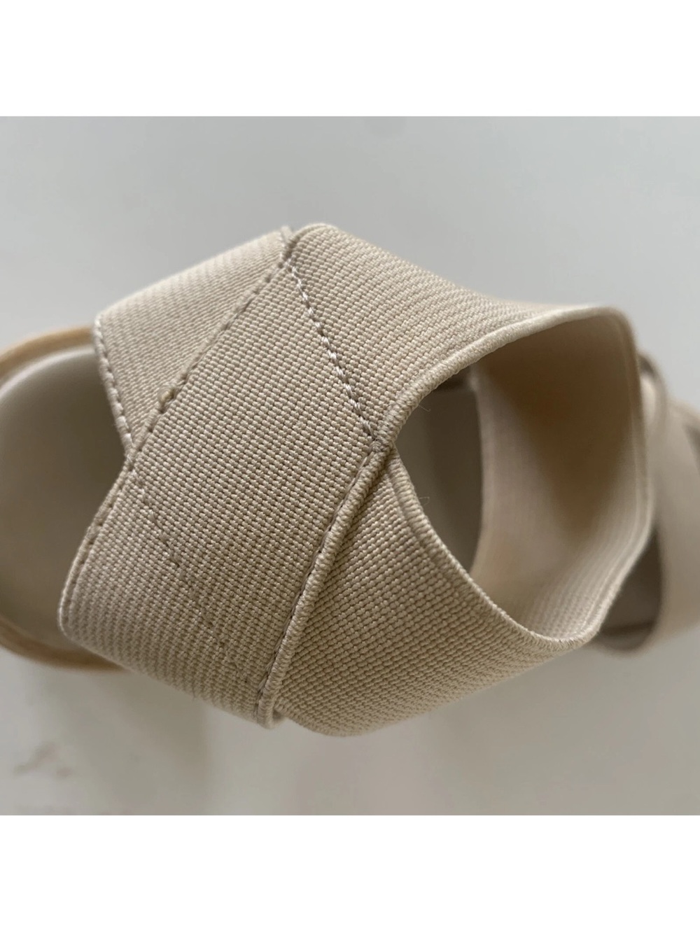 Madden Girl Beige Chunky Platform Strappy Sandals - Picture 6 of 8